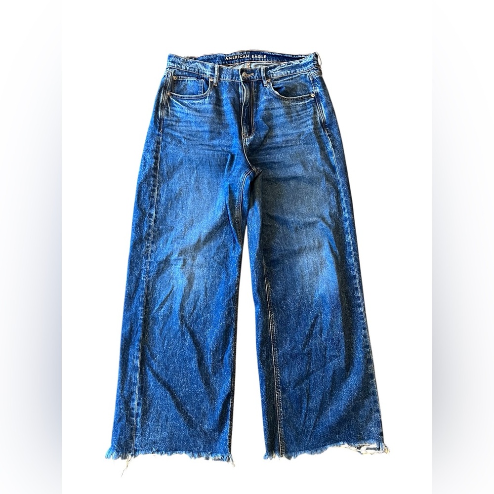 American Eagle Super High Rise Baggy Wide Leg Jeans